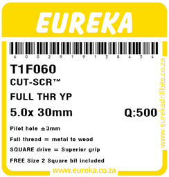 T1F060 - Cut Screw -T1F060_Label_T